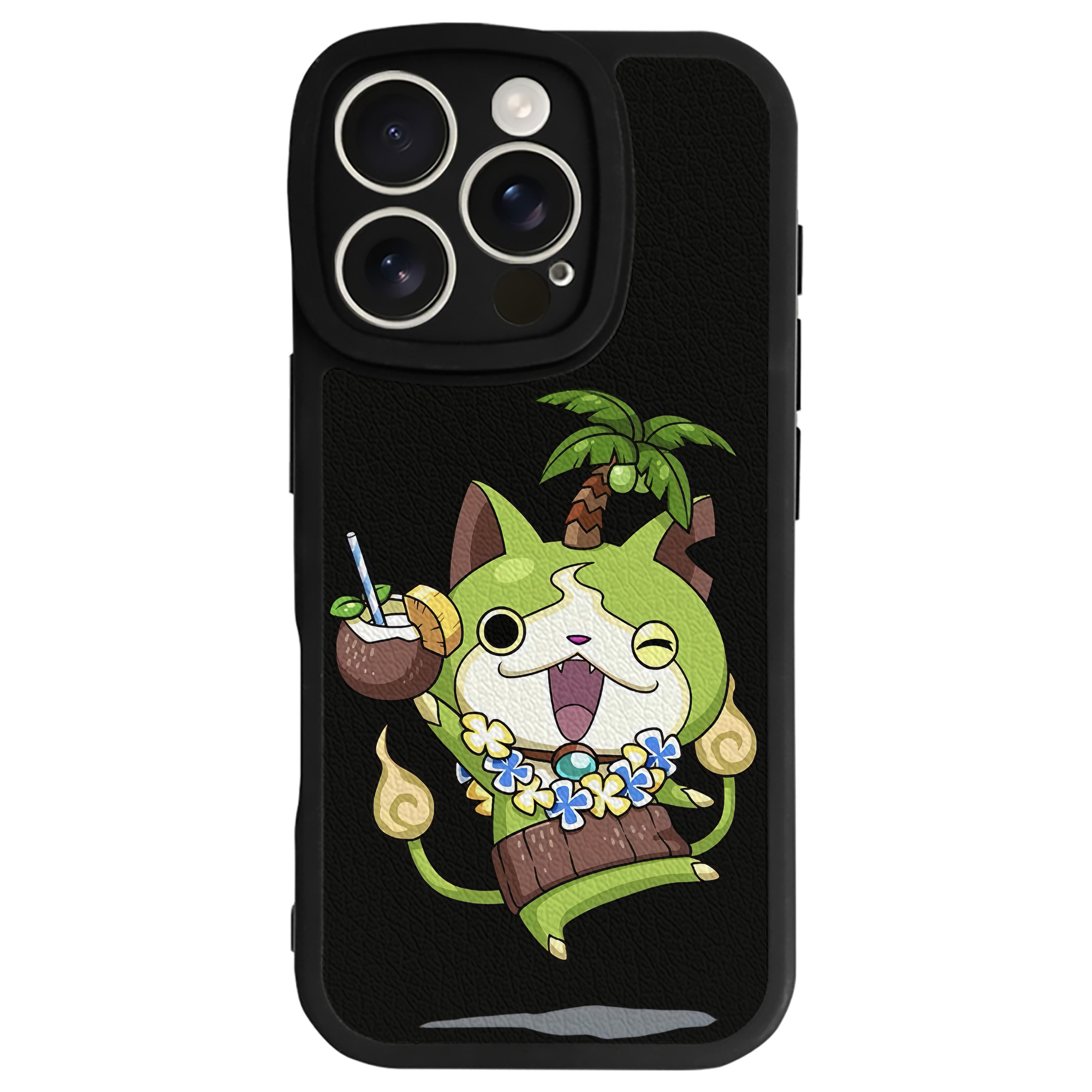 （画像用） 妖怪ウォッチ Yo-kai Watch 【iPhone 16シリーズ対応】シリコンスマホケース（レザー調） 材質：シリコン